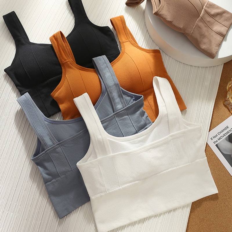SFIT Breathable Sports Bra Anti-sweat Fitness Top Women Seamless Yoga Bra Shockproof Crop Top Push up Sport Bra Gym Workout Top